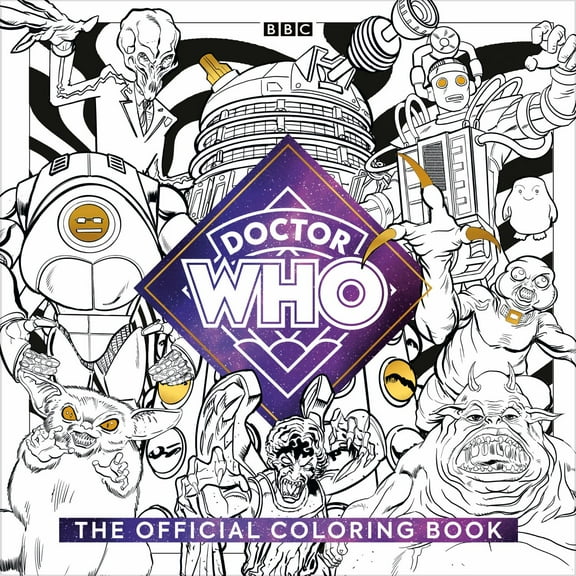 The Official Doctor Who Coloring Book, 96 pages (Paperback)
