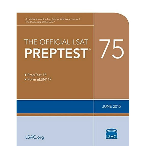 Pre-Owned The Official LSAT Preptest 75: (june 2015 Lsat) Paperback