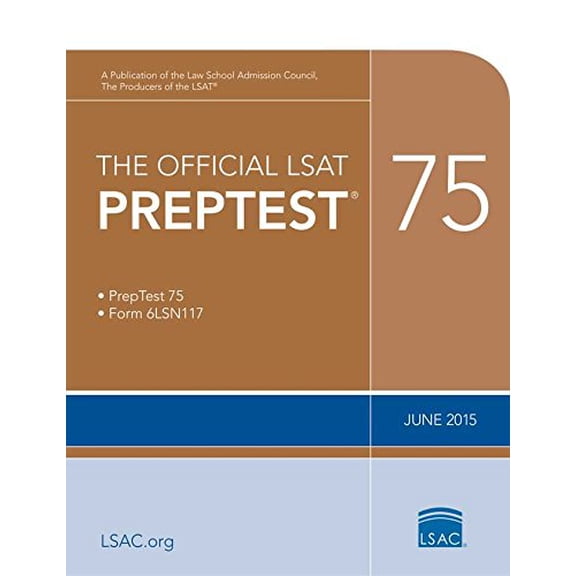 Pre-Owned The Official LSAT Preptest 75: (june 2015 Lsat) Paperback