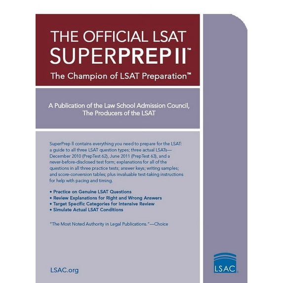 The Official LSAT Superprep II: The Champion of LSAT Prep, (Paperback)
