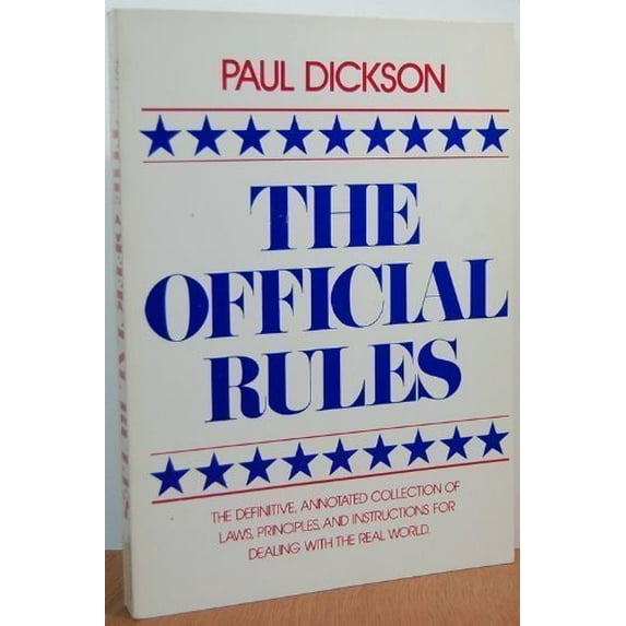 Pre-Owned The Official Rules (Paperback) 0440566843 9780440566847
