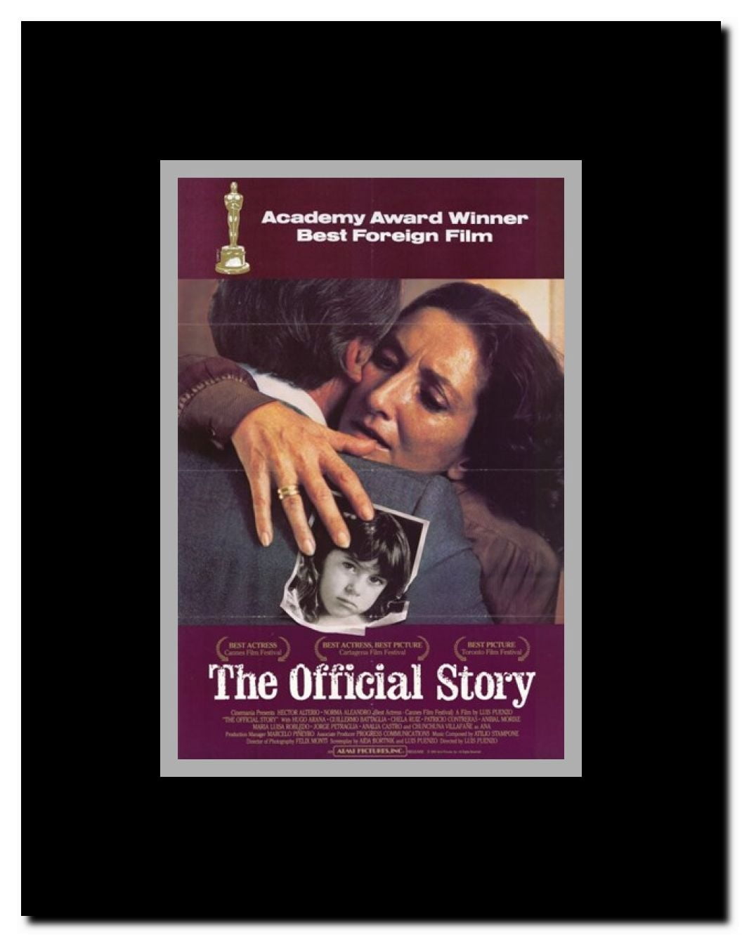 The Official Story Framed Movie Poster