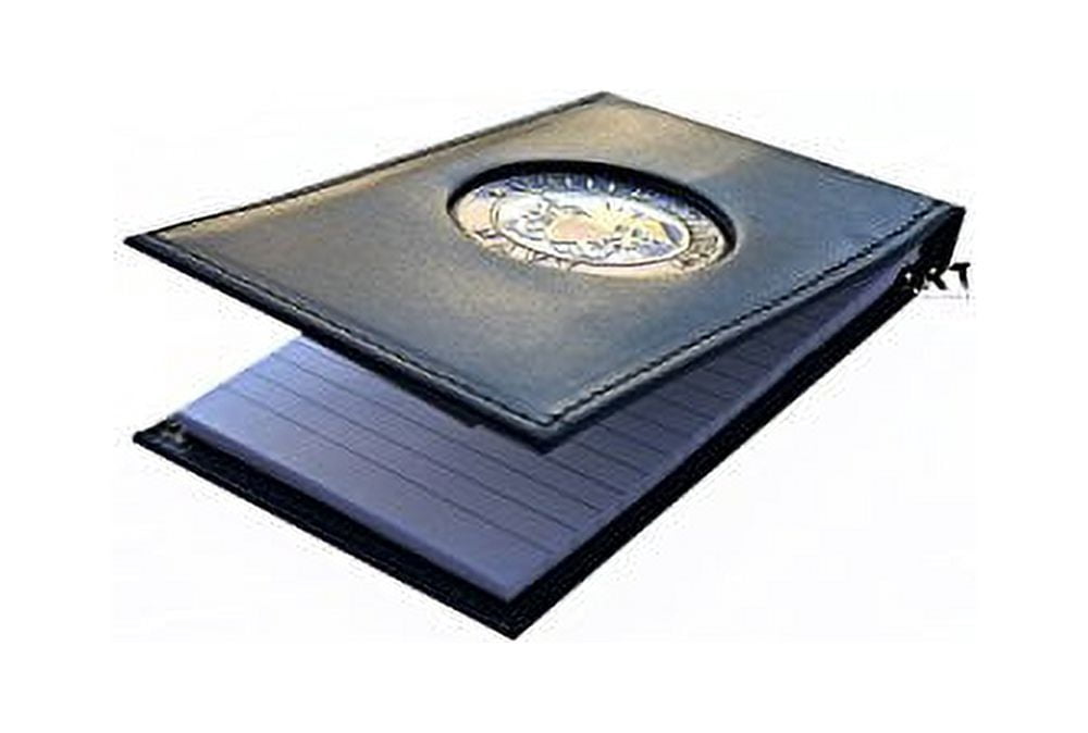 The Official Writing Pad, US NAVY Spiral Notebook Case with Medallion - 3" x 5"
