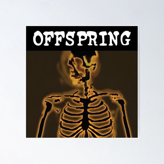 The Offspring Smash Album Artwork Skeleton X-Ray Punk Rock Music Wall Decor, Unframed Poster