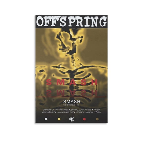 The Offspring Smash Posters & Prints on Canvas Wall Art Poster for Room Decor