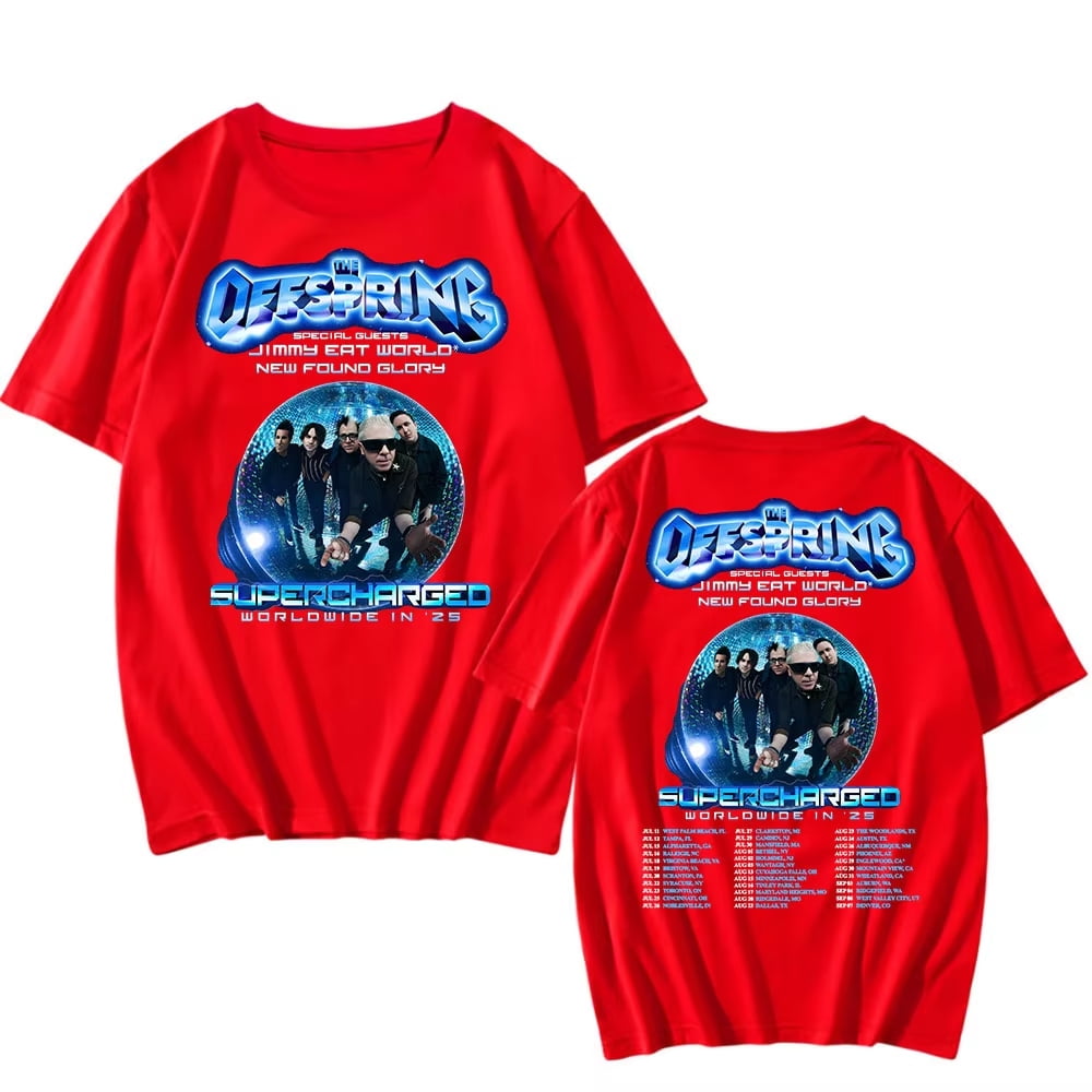 The Offspring: Supercharged world tour 2025 T-Shirt Unisex Short