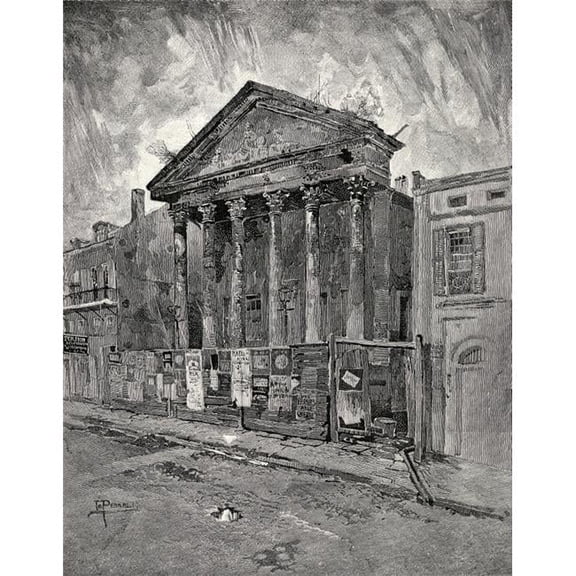 The Old Bank In Toulouse Street Orleans United States Of America From The Book The Century Illustrated Monthly Magaz