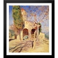 thumbnail image 1 of The Old Church at Cagnes 28x32 Large Black Wood Framed Print Art by Guy Rose, 1 of 2