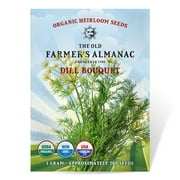 The Old Farmers Almanac Organic Bouquet Dill Seeds - Premium Non-GMO, Open Pollinated, USA Origin, Heirloom, Herb Seeds - 1 Gram