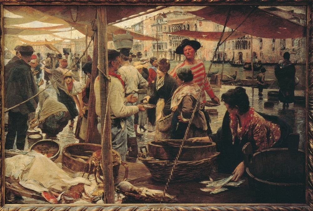 The Old Fish Market Canvas Art -  (24 x 18)