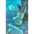 thumbnail image 1 of The Old Guitarist-Picasso - CANVAS OR PRINT WALL ART, 1 of 1