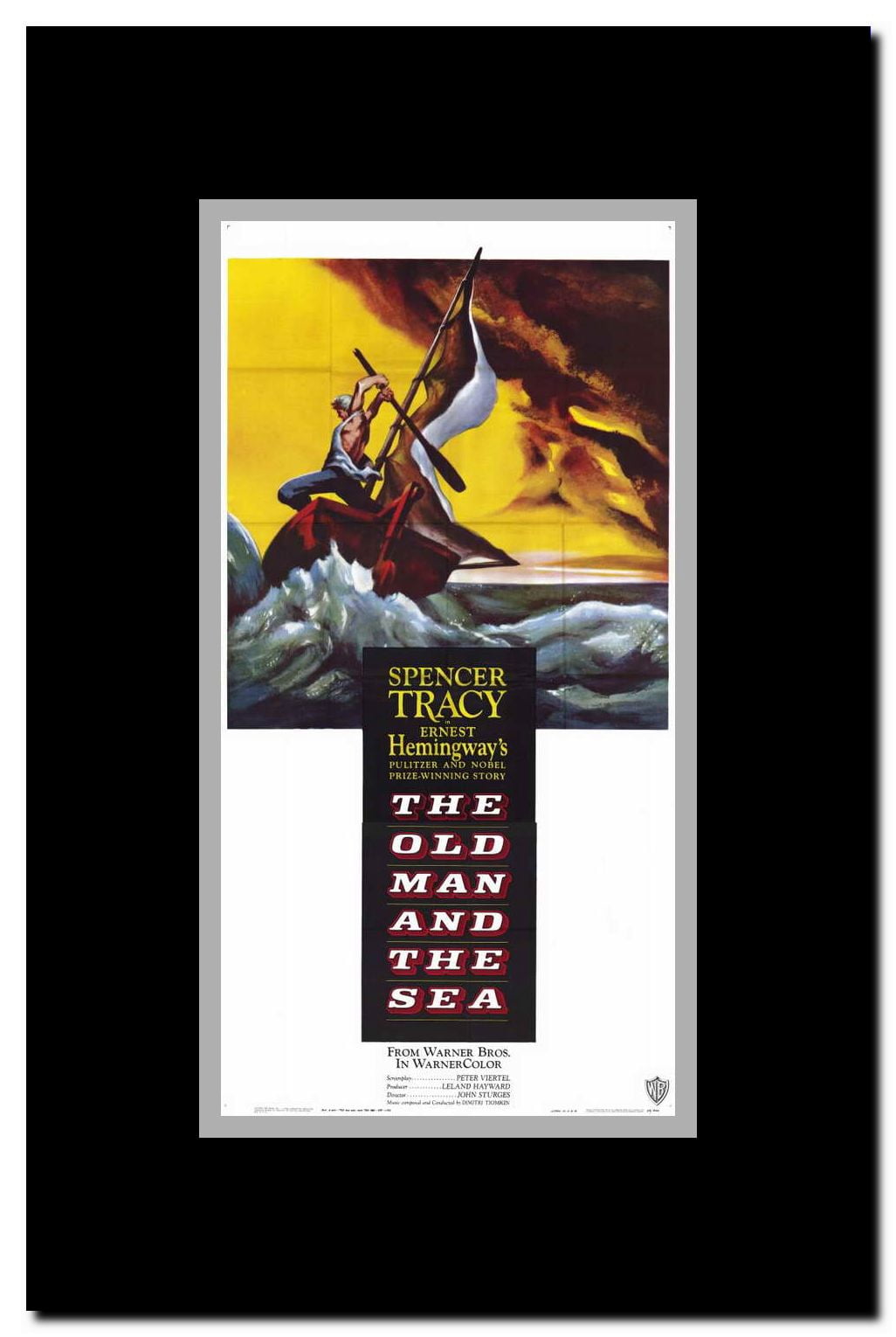 The Old Man and the Sea Framed Movie Poster