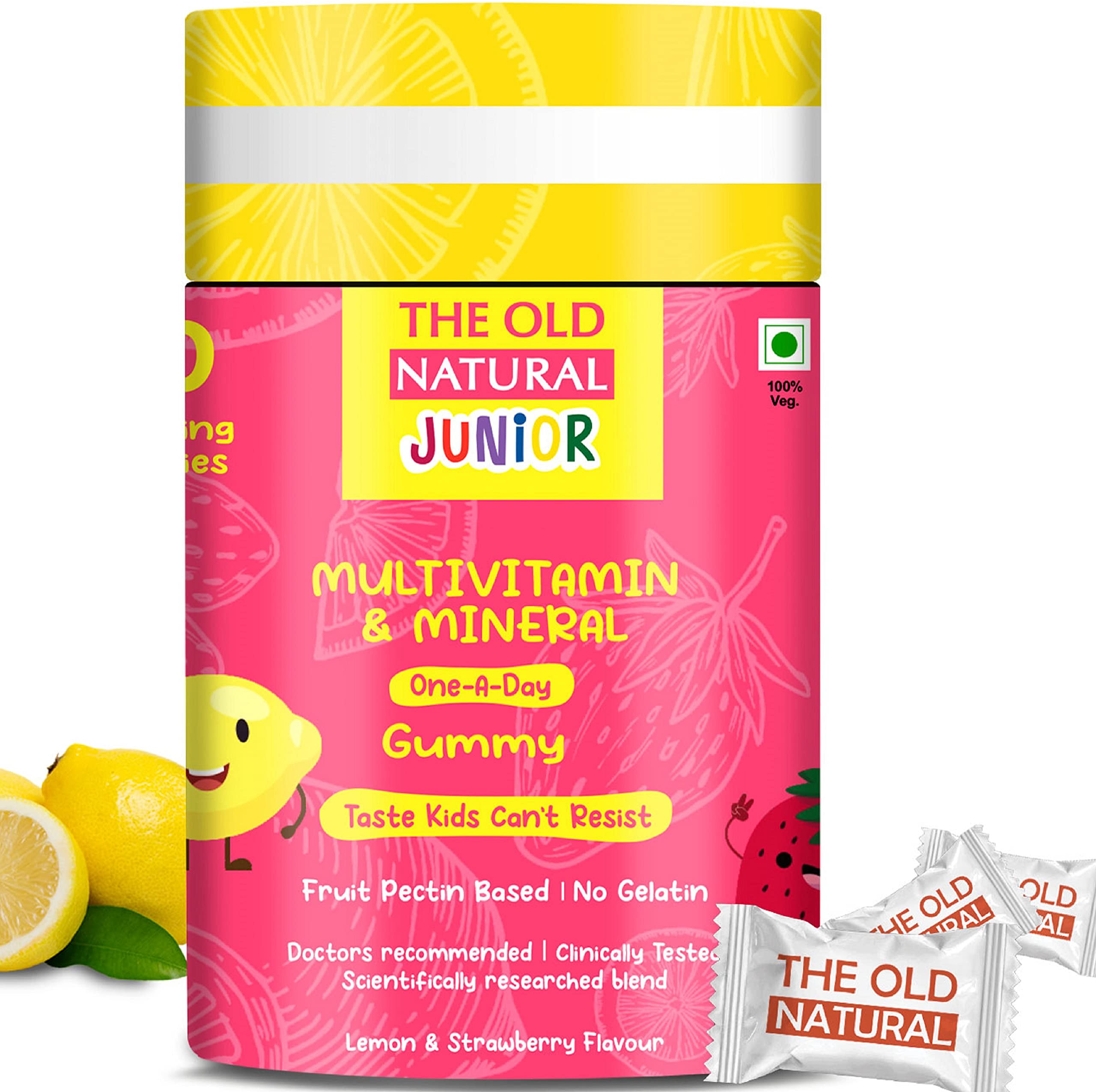 The Old Natural multivitamin gummies Fruit Pectin Based Gummies Pack Of
