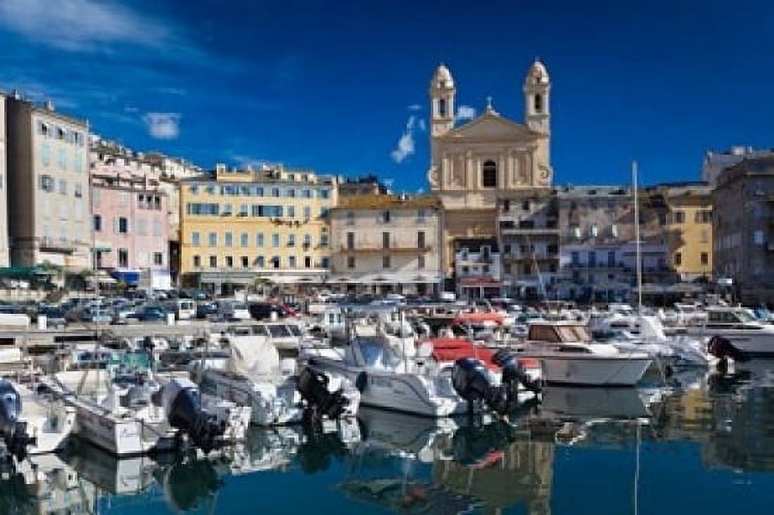 The Old Port Bastia Corsica France Canvas Art - Walter Bibikow DanitaDelimont (36 x 24)