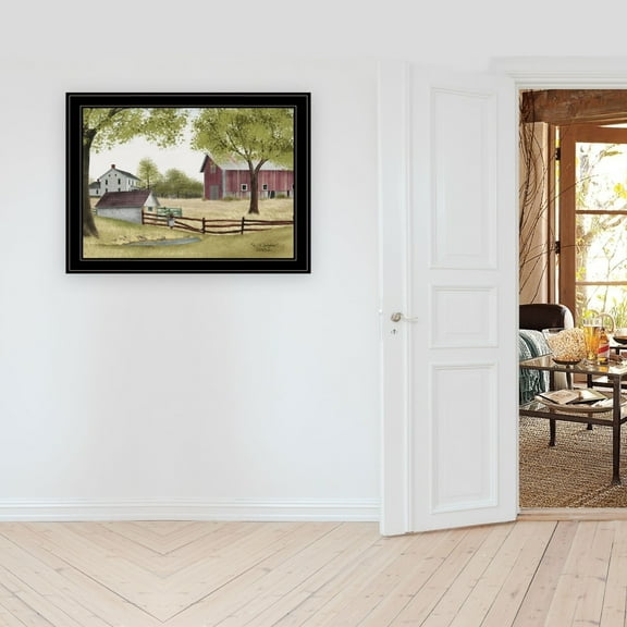 "The Old Spring House" by Billy Jacobs, Ready to Hang Framed Print, Black Frame