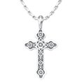 thumbnail image 1 of The Old Stone Antioch Cross Sterling Silver Pendant - 18 Inch Chain, 1 of 1