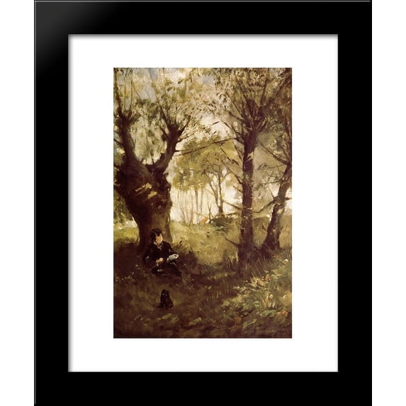The Old Track to Auvers 20x24 Framed Art Print by Morisot, Berthe