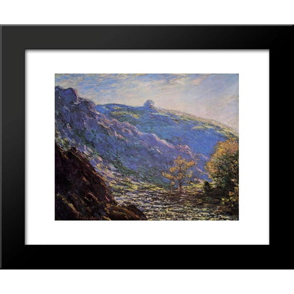 The Old Tree, Sunlight on the Petit Cruese 20x24 Framed Art Print by Monet, Claude