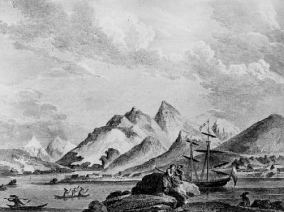 The Oldest Settlement on the Aleutian Islands Founded 1760 Artist Unknown Engraving Canvas Art -  (18 x 24)