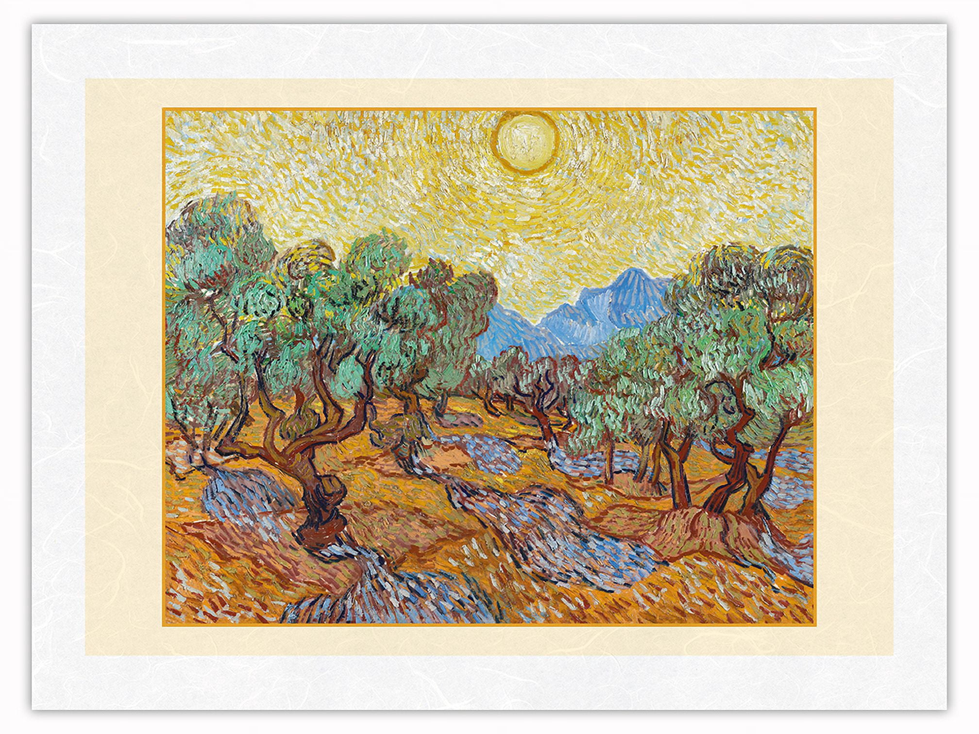 The Olive Trees - From an Original Color Painting by Vincent van Gogh c ...