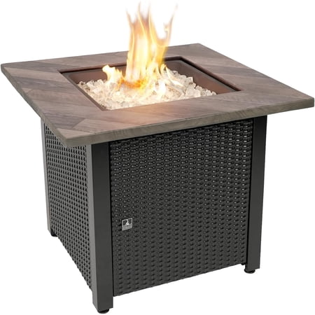The Olivia 30 Inch Square Gas Fire Table