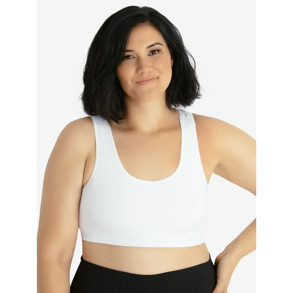 Leading Lady, The Olivia, Full Support Sports Bra, Seamless, Wireless, Removable Pads, Longline Band, Tank Style Bra, Moisture Wicking (Women's & Women's Plus)