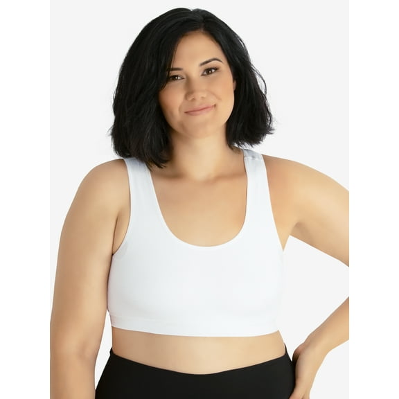 Leading Lady, The Olivia, Full Support Sports Bra, Seamless, Wireless, Removable Pads, Longline Band, Tank Style Bra, Moisture Wicking (Women's & Women's Plus)