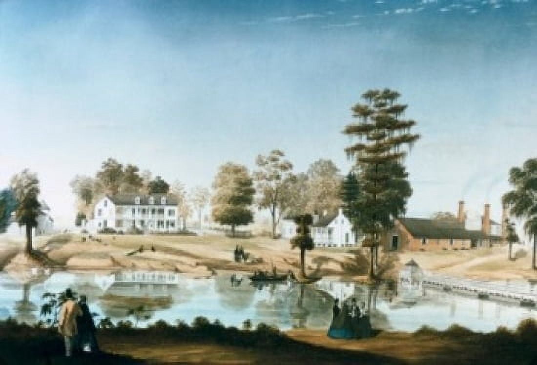 The Olivier Plantation 1861 Marie Adrien Persac (1823-1873) Canvas Art - Marie Adrien Persac (24 x 36)