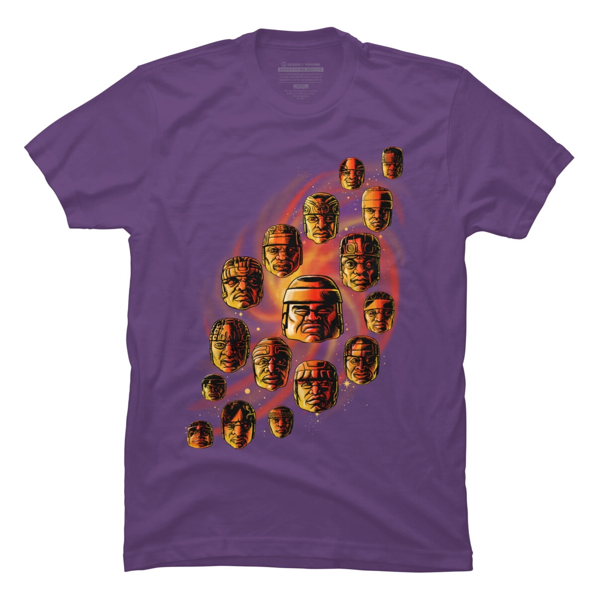 【SANKUANZ】PURPLE LOVE & PEACE GRAPHIC T-SHIRT Peace and Love Mens Purple Graphic Tee - Design By Humans XL