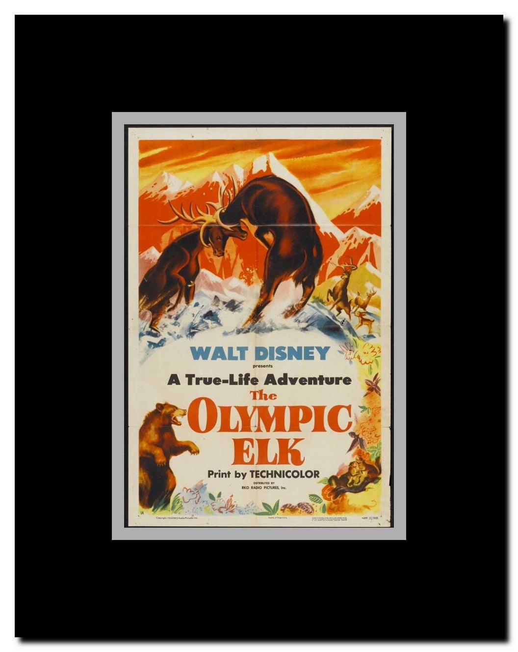 The Olympic Elk Framed Movie Poster