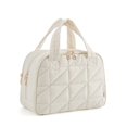 thumbnail image 1 of Bagsmart Unisex Large Size Travel Toiletry Bag with Handle, Wide-open Makeup Cosmetic Bag for Travel Toiletries, Organizer for Women and Men, Beige, 1 of 8