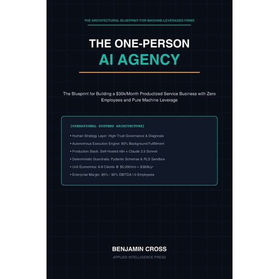 The One-Person AI Agency: The Blueprint for Building a $30k/Month Productized Service Business with Zero Employees and P, (Paperback)