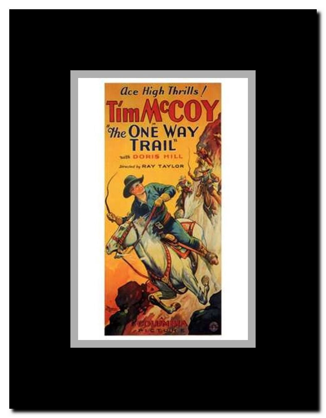 The One Way Trail Framed Movie Poster