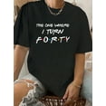 thumbnail image 1 of The One Where I Turn Forty Funny 40th Birthday Party Gift T-Shirt, 1 of 4