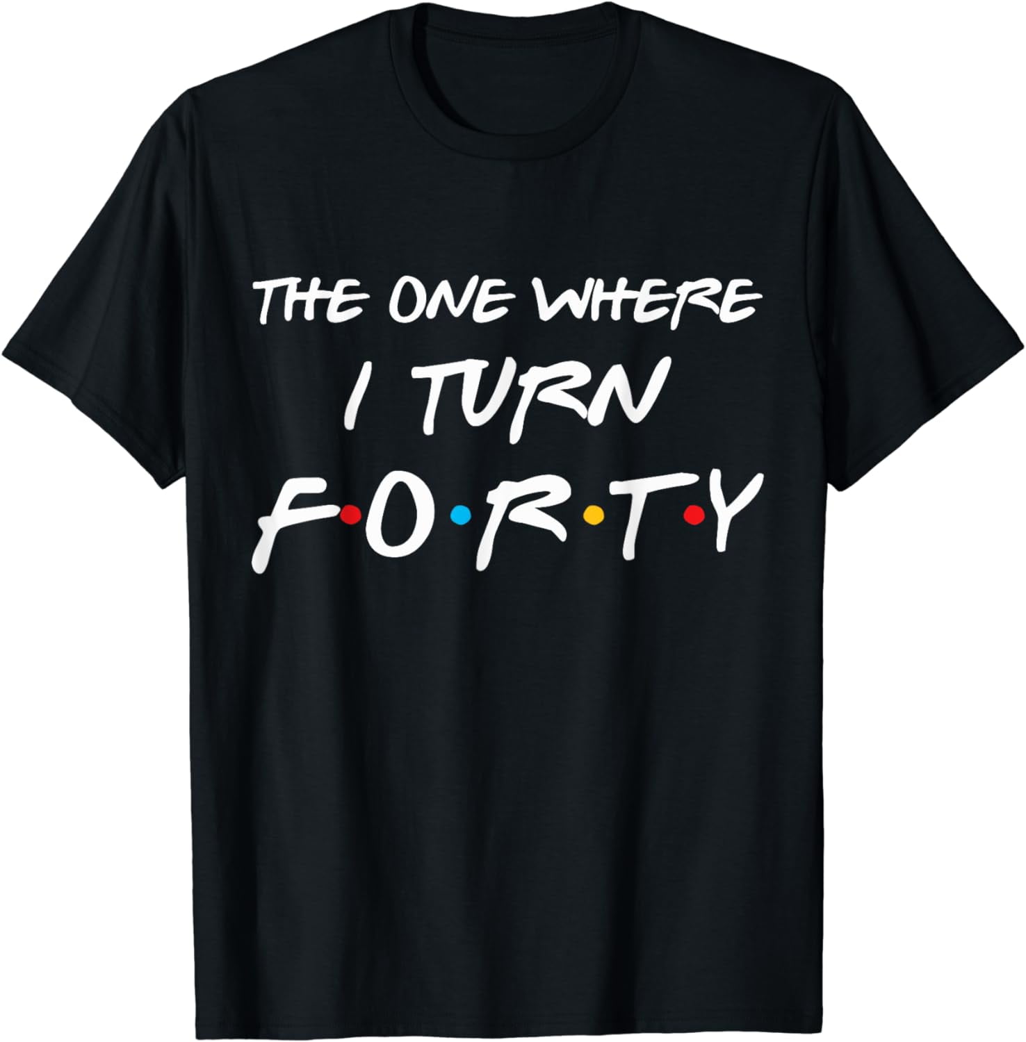 The One Where I Turn Forty Funny 40th Birthday Shirt The One Where I Turn Forty Funny 40th Birthday Shirt