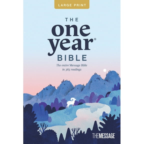 The One Year Bible the Message, Large Print Thinline Edition (Softcover), (Paperback)