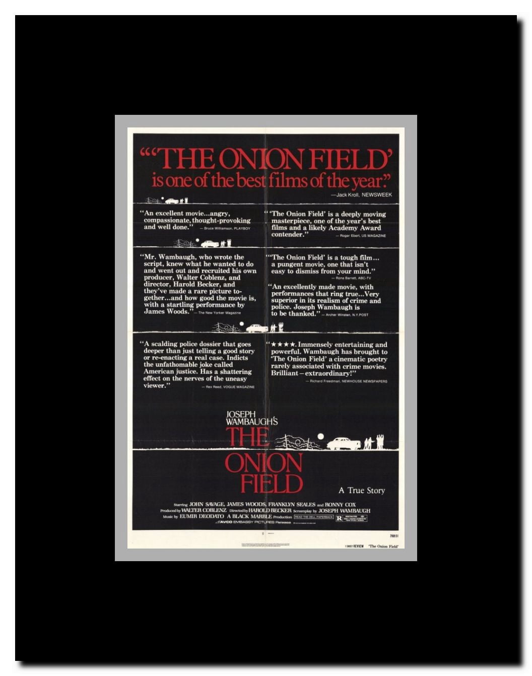 The Onion Field Framed Movie Poster