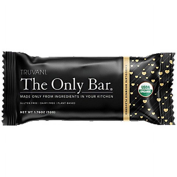 Truvani - Organic Chocolate Brownie Bar, 1.76 oz (Pack of 12) - Gluten Free Snack main image 0