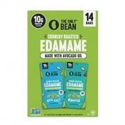 The Only Bean Edamame Beans, 0.8 oz Packs, 14-Pack Crunchy Roasted Snack, High Protein