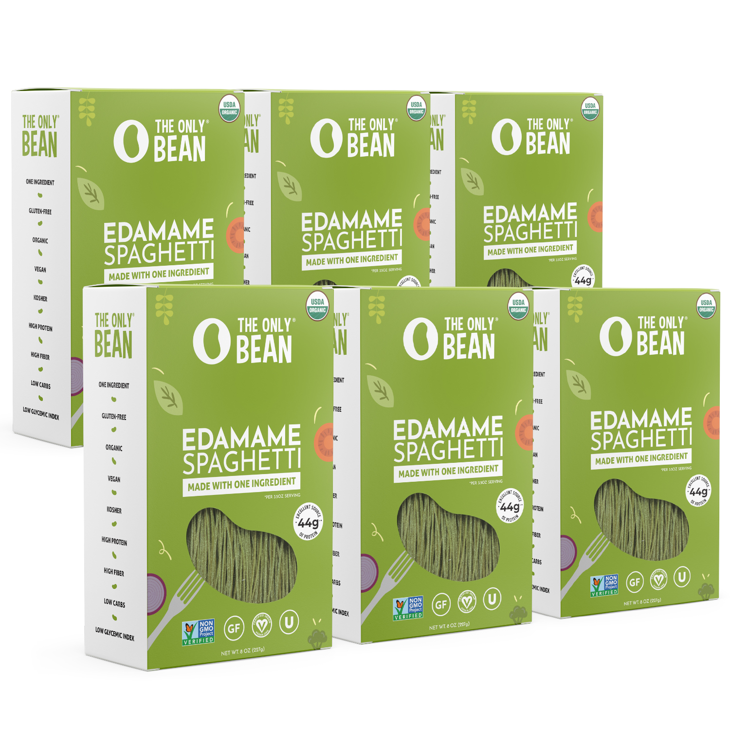 Simply Nature Organic Edamame Spaghetti Gluten Free Vegan, Pack of 2