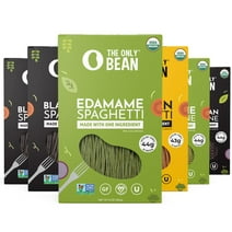 The Only Bean - Soy, Black Bean, and Edamame Spaghetti & Fettuccine - Gluten Free Pasta, Keto Low Carb Pasta Noodles, Protein Pasta, Organic Healthy Noodles, Vegan Pasta - 8 oz (Pack of 6)