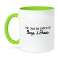 thumbnail image 1 of 3dRose, THE ONLY BS I NEED IS BAGS AND SHOES., 15oz Two-Tone Green Mug, 1 of 7