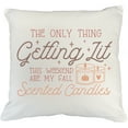 thumbnail image 1 of The Only Thing Getting Lit This Weekend Are My Fall Scented Candles Art Merch Gift, White Pillow Case 18X18 IN, 1 of 1