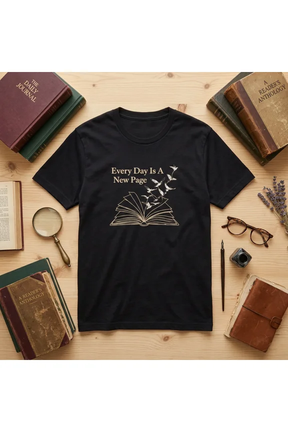 The Open Book Minimalist Graphic Tee