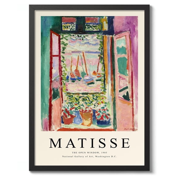 The Open Window By Henri Matisse Fauvism Print Painting Poster Bay Window Wall Art Decor