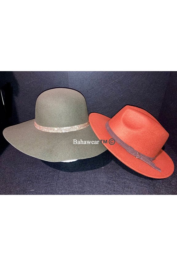 The" Orange & Green Crew" Fedora Male/ Female Hats