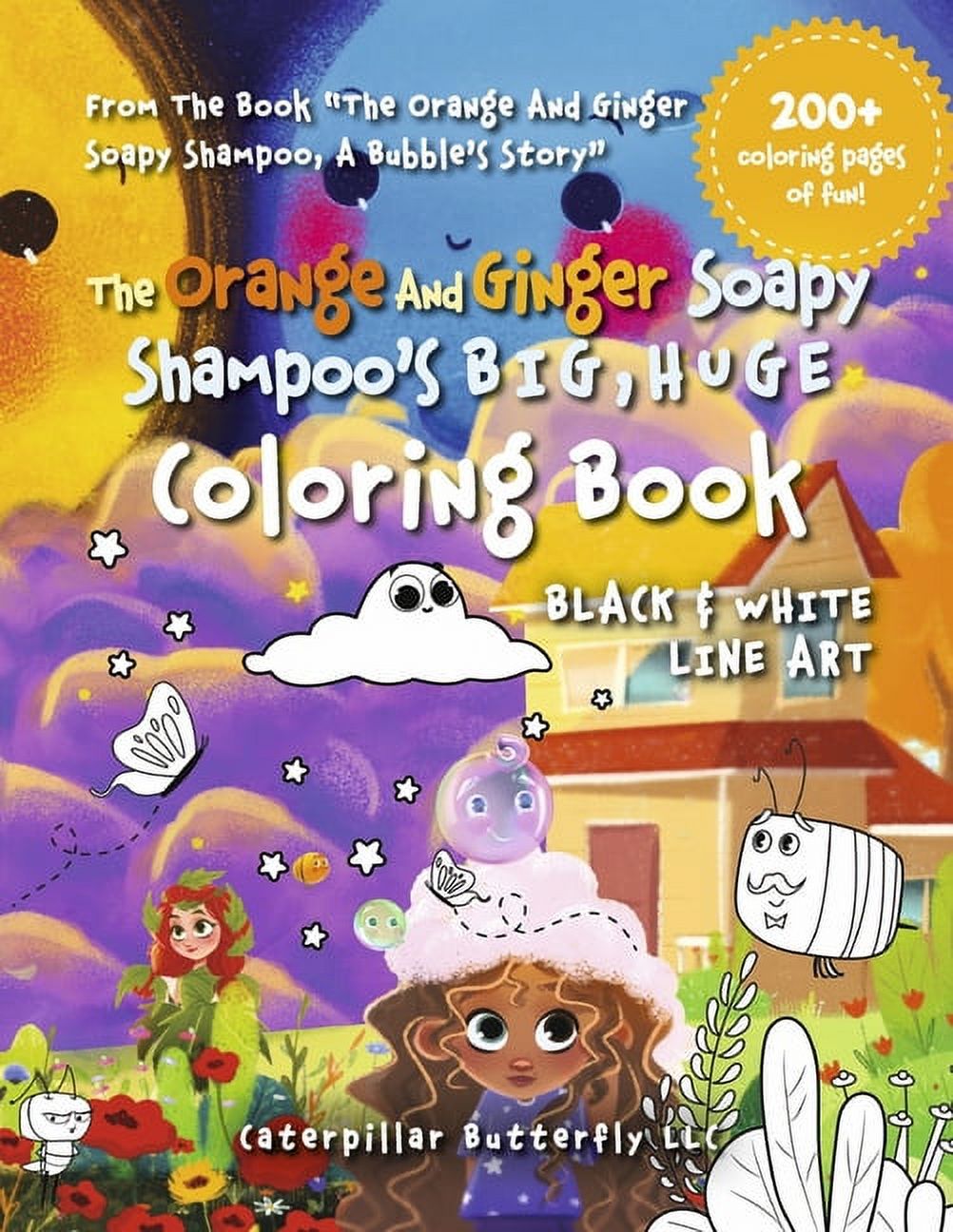 Big,　Book　Soapy　The　Ginger　Coloring　Huge　Orange　Shampoo's　and　(Paperback)