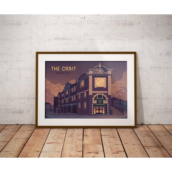 The Orbit Afterdark Nightclub Leeds 90s Rave Techno Art Unframed Paper Print
