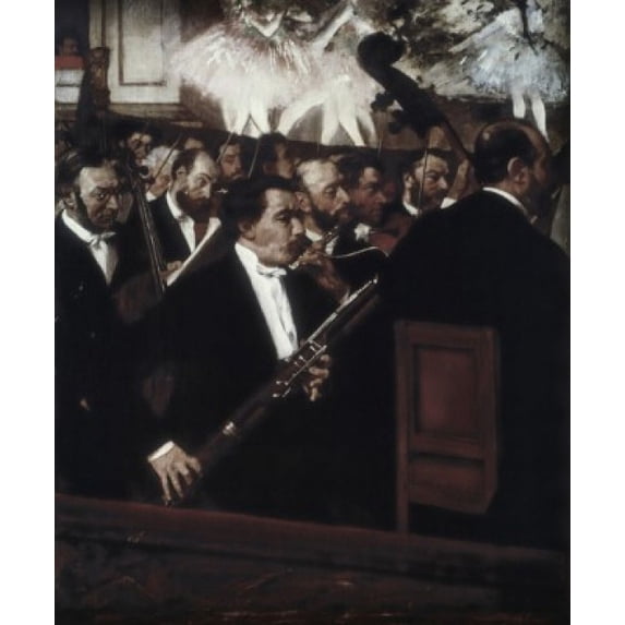 The Orchestra of the Opera, ca.1870, Edgar Degas (1834-1917 French), Oil on canvas, Musee d'Orsay, Paris, France Poster Print (24 x 36)