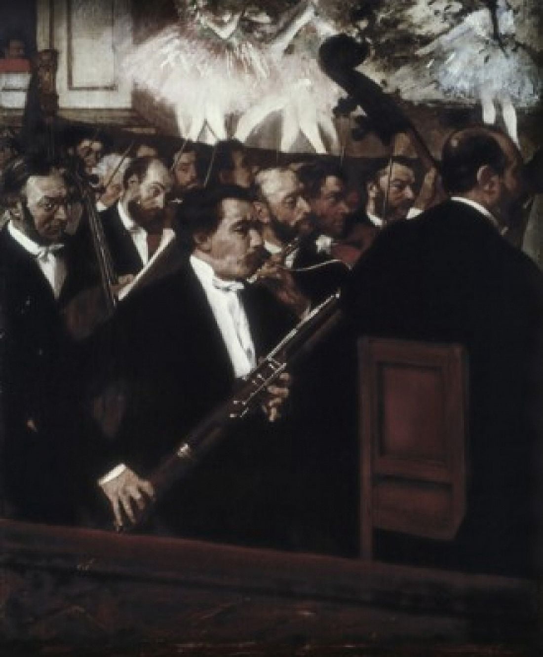 The Orchestra of the Opera ca1870 Edgar Degas (1834-1917 French) Oil on canvas Musee dOrsay Paris France Canvas Art - Edgar Degas (24 x 36)